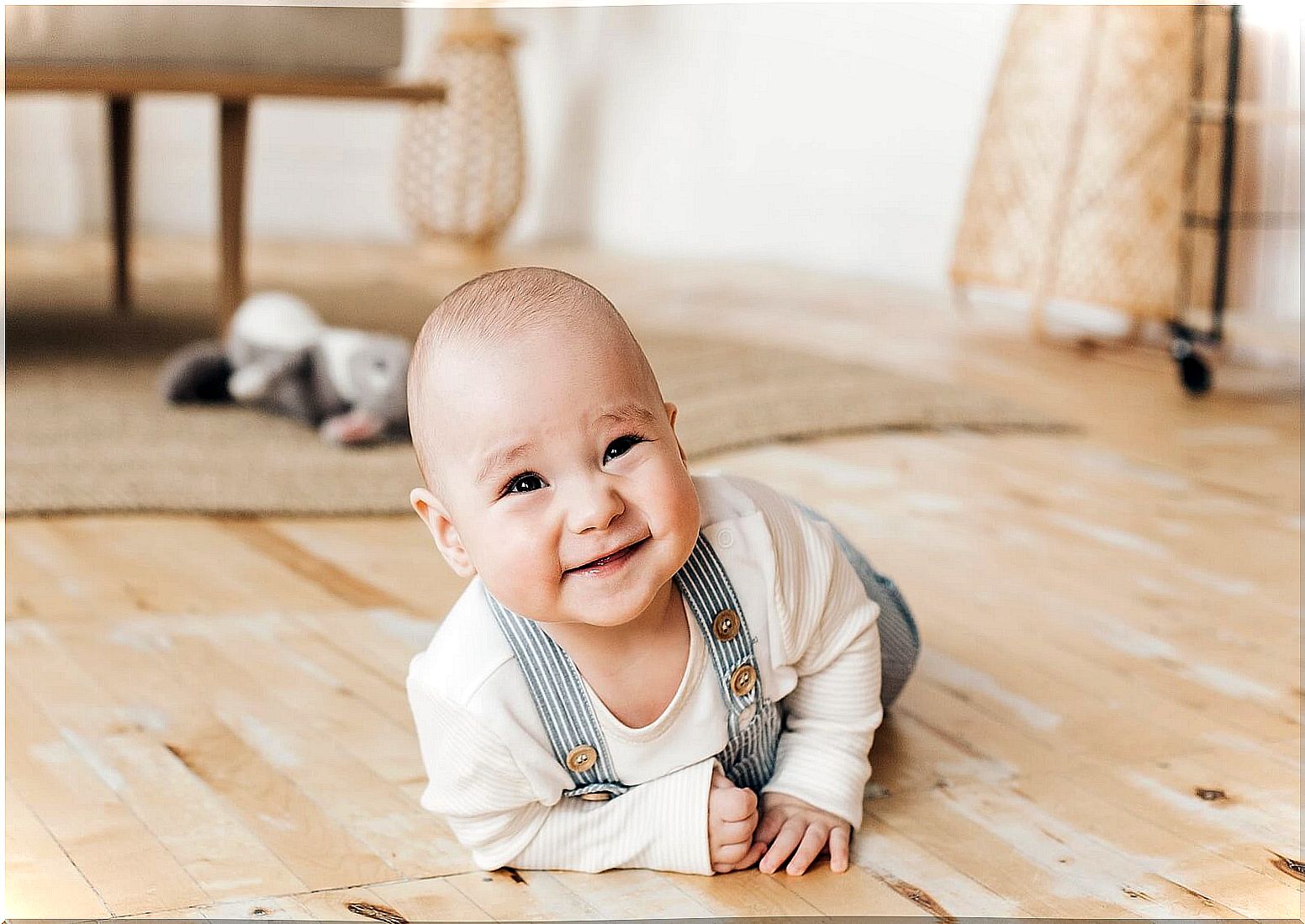 Happy baby with a name of Aztec origin.