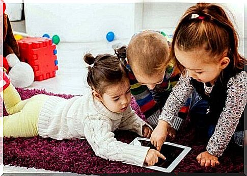 Children know how to handle electronic devices from an early age.  Educating them in the use of the Internet is essential.