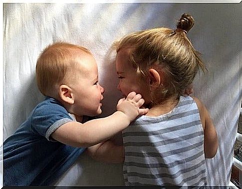 Once the jealousy is over, a new sibling can become the best friend.