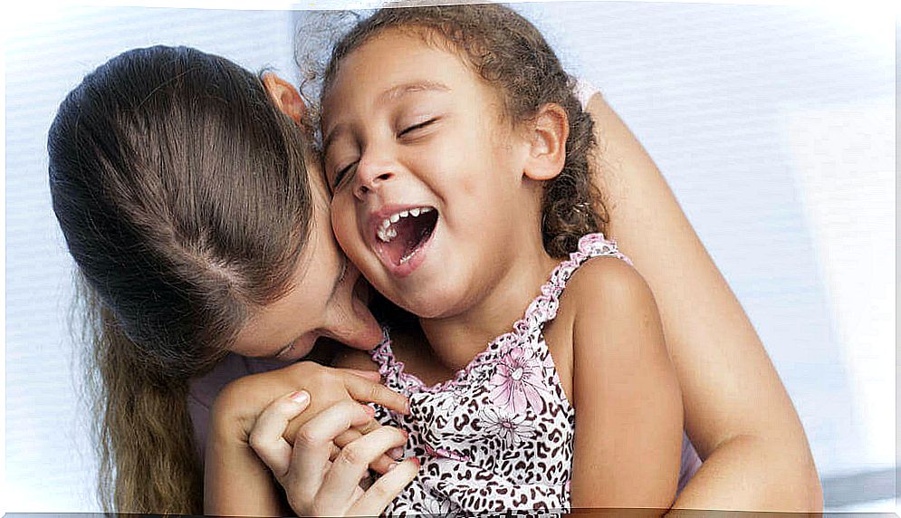 Mother and daughter with great attachment.