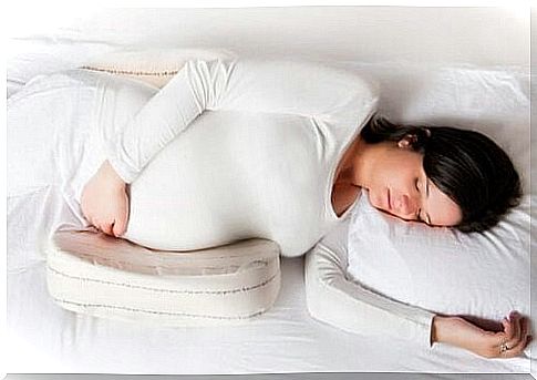 Wedge pillow for pregnant women.